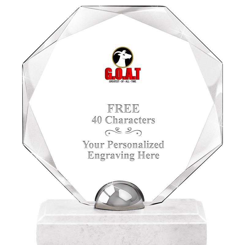 8.25" TURIN OCTAGON CRYSTAL