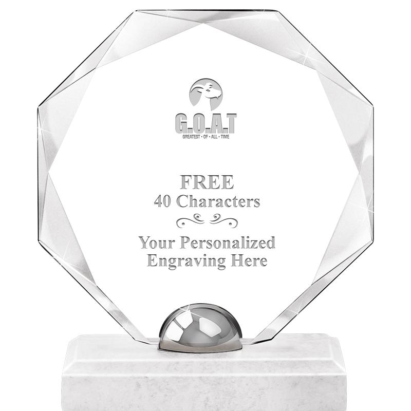 8.25" TURIN OCTAGON CRYSTAL