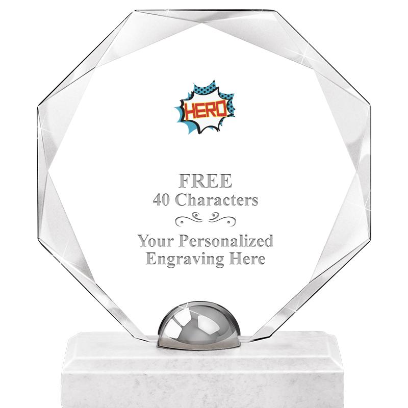 8.25" TURIN OCTAGON CRYSTAL