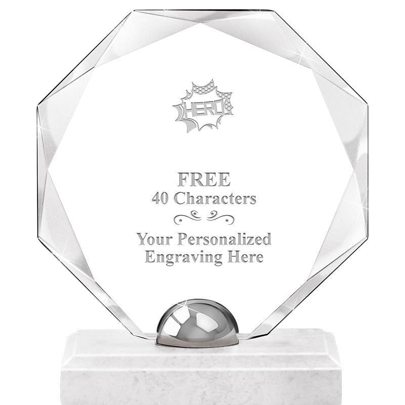 8.25" TURIN OCTAGON CRYSTAL