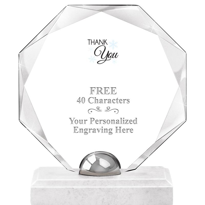 8.25" TURIN OCTAGON CRYSTAL