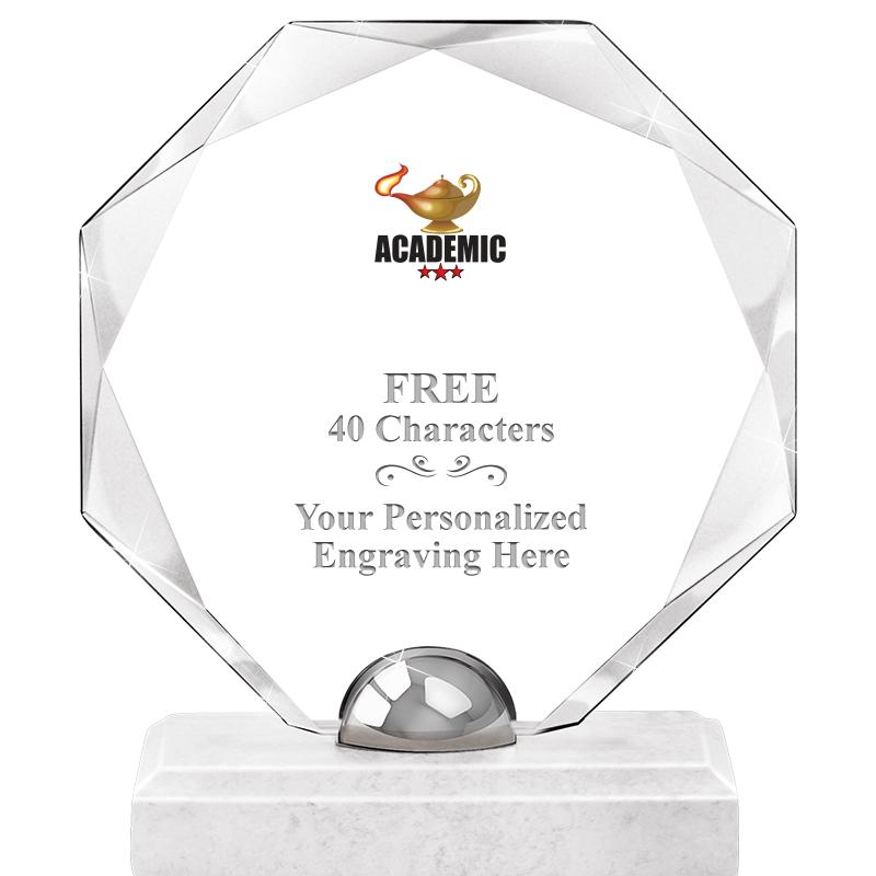 8.25" TURIN OCTAGON CRYSTAL