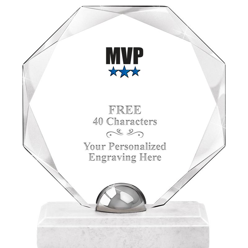 8.25" TURIN OCTAGON CRYSTAL