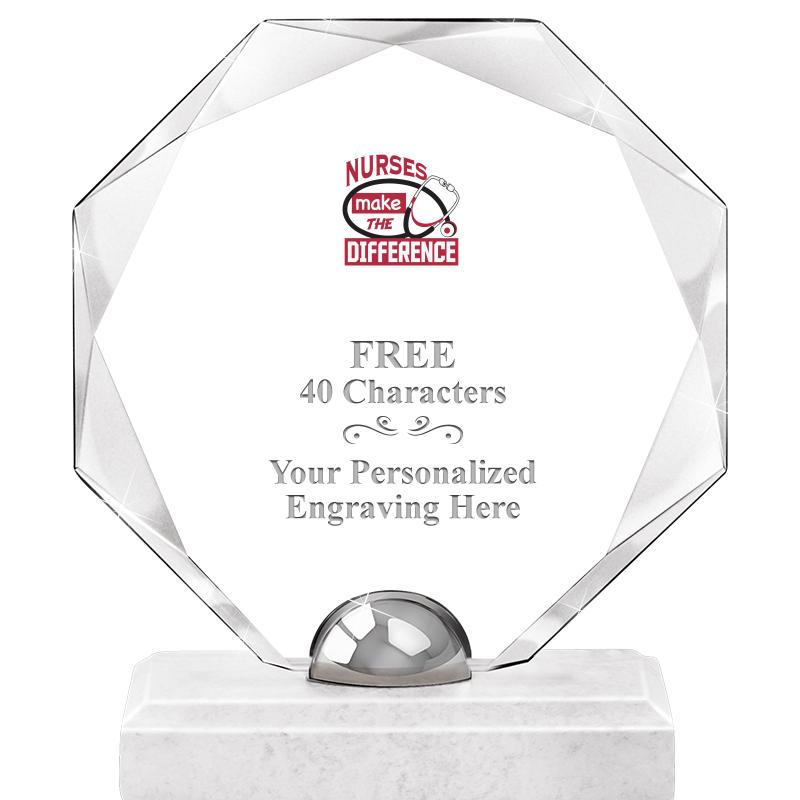 8.25" TURIN OCTAGON CRYSTAL