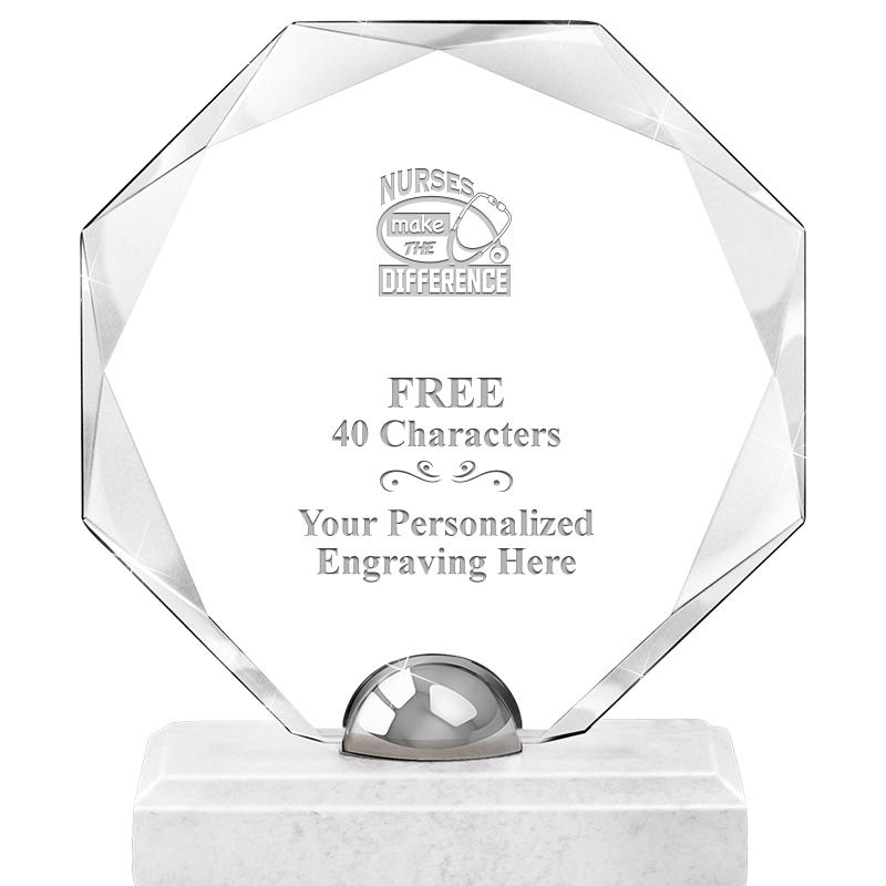 8.25" TURIN OCTAGON CRYSTAL