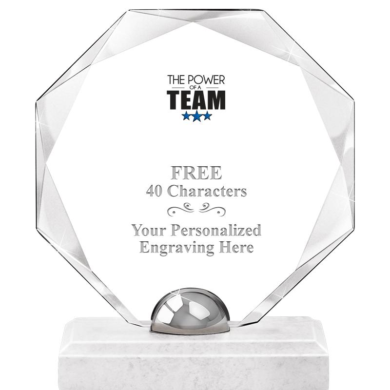 8.25" TURIN OCTAGON CRYSTAL