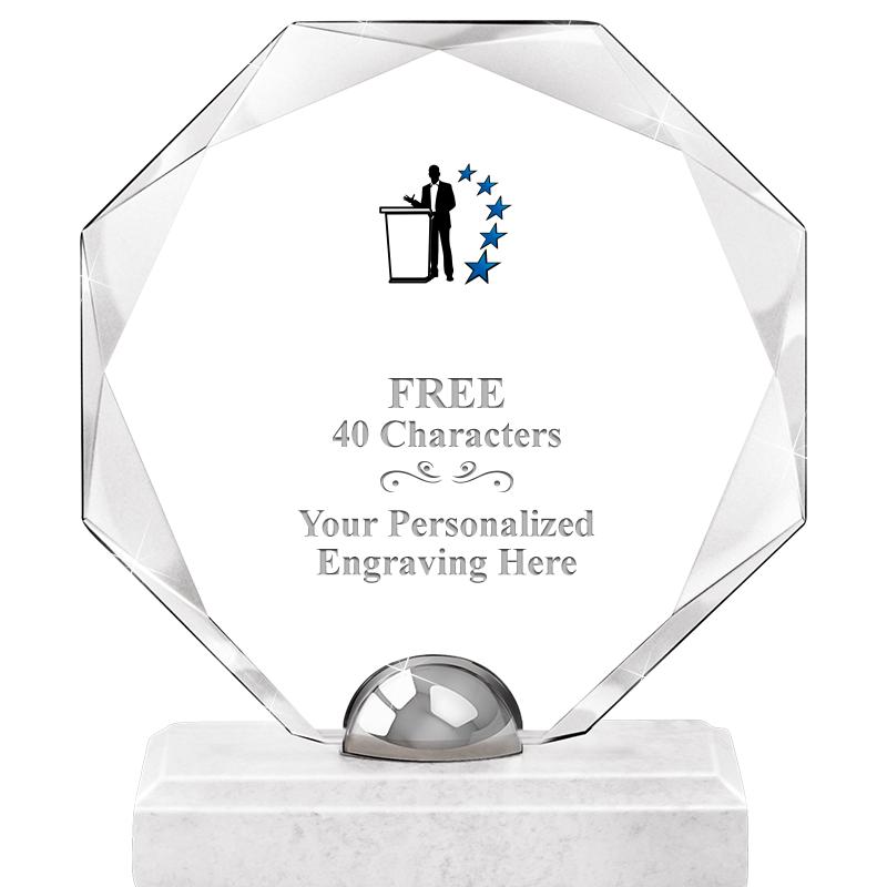 8.25" TURIN OCTAGON CRYSTAL