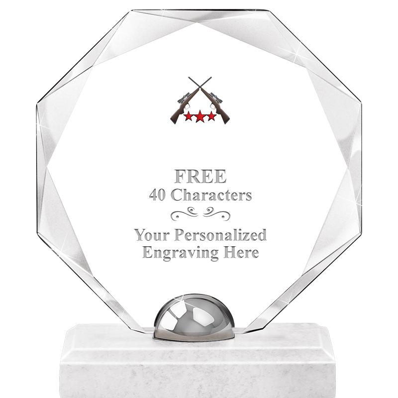 8.25" TURIN OCTAGON CRYSTAL