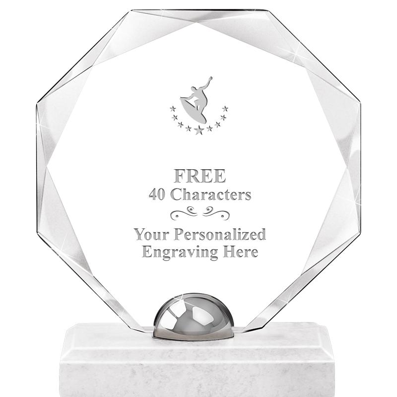 8.25" TURIN OCTAGON CRYSTAL