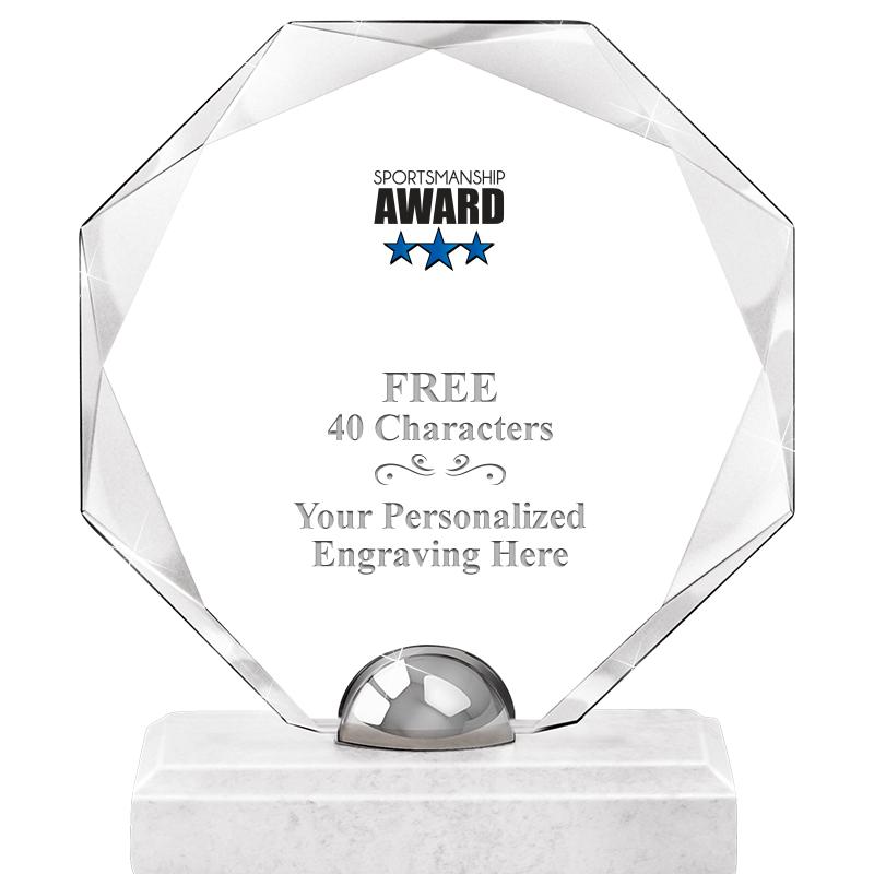 8.25" TURIN OCTAGON CRYSTAL