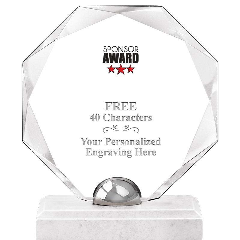 8.25" TURIN OCTAGON CRYSTAL