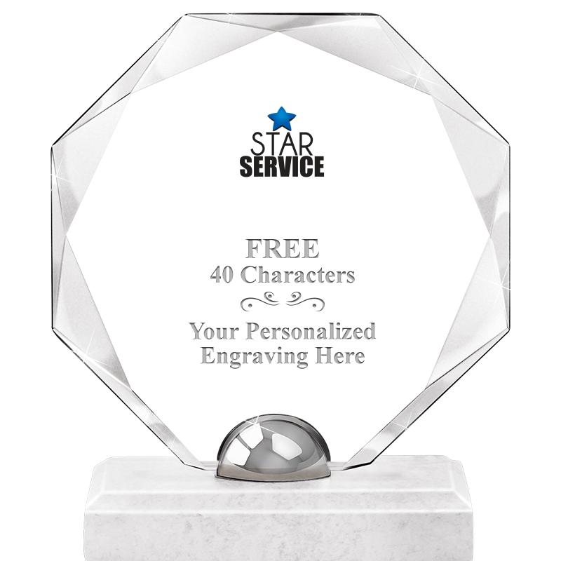 8.25" TURIN OCTAGON CRYSTAL