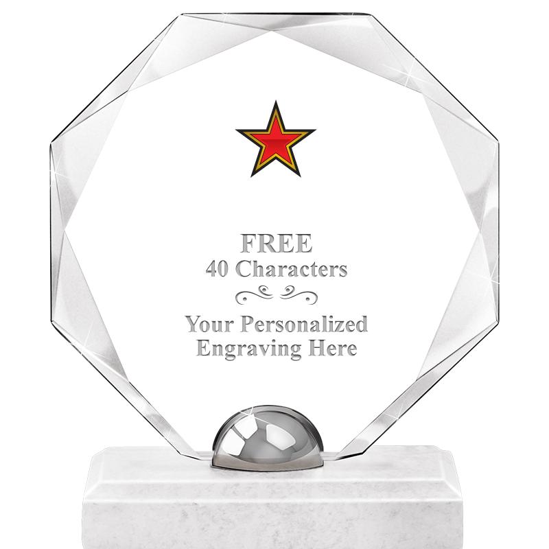 8.25" TURIN OCTAGON CRYSTAL