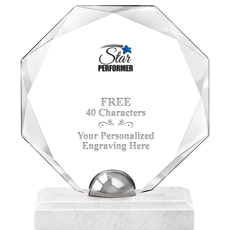 8.25" TURIN OCTAGON CRYSTAL