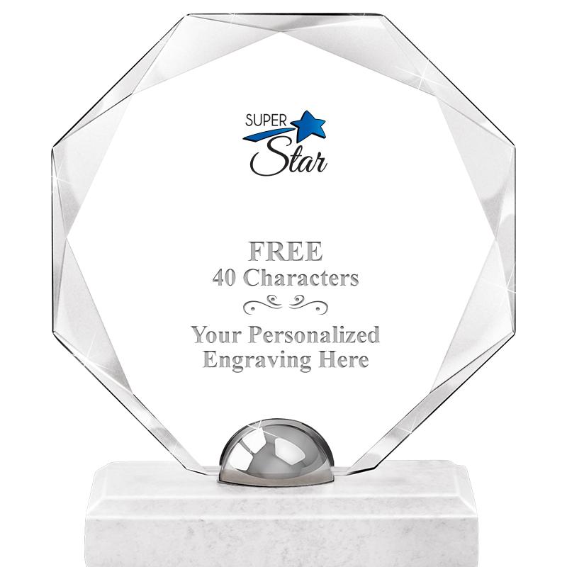 8.25" TURIN OCTAGON CRYSTAL