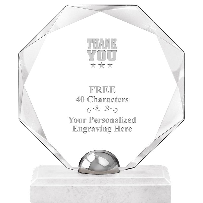 8.25" TURIN OCTAGON CRYSTAL