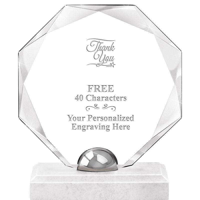 8.25" TURIN OCTAGON CRYSTAL