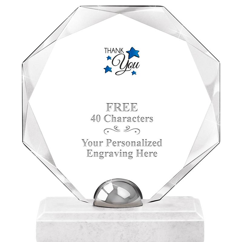 8.25" TURIN OCTAGON CRYSTAL