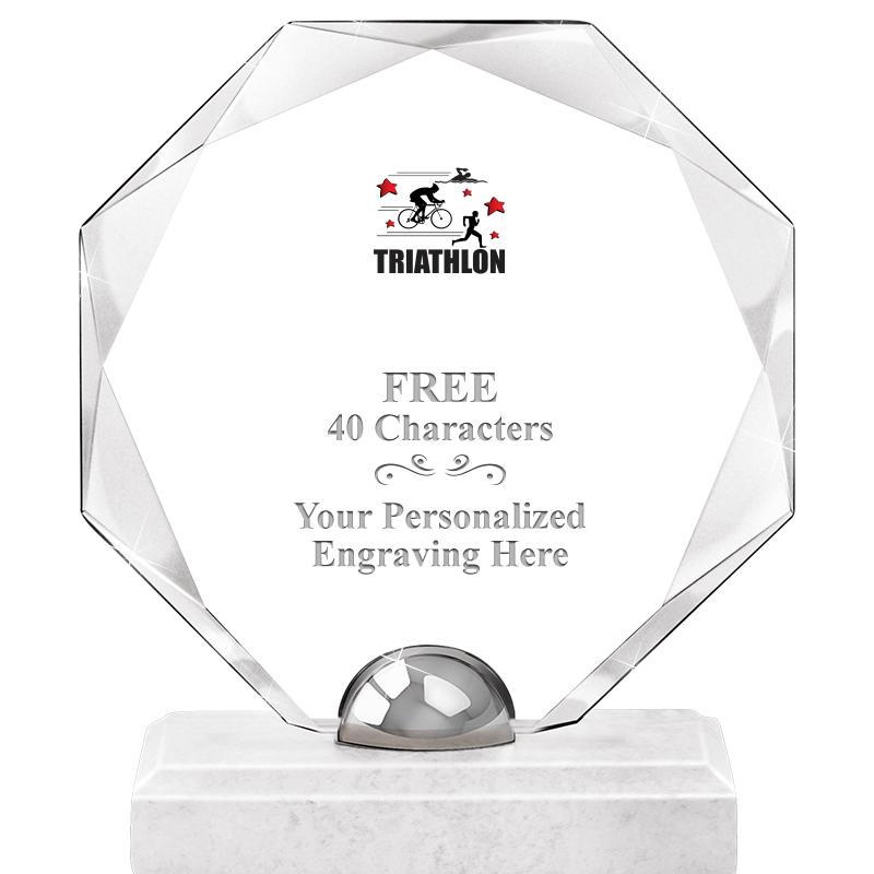 8.25" TURIN OCTAGON CRYSTAL