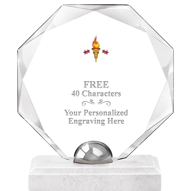 8.25" TURIN OCTAGON CRYSTAL