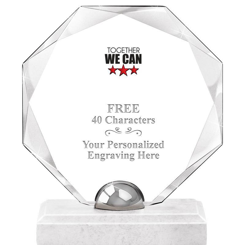 8.25" TURIN OCTAGON CRYSTAL