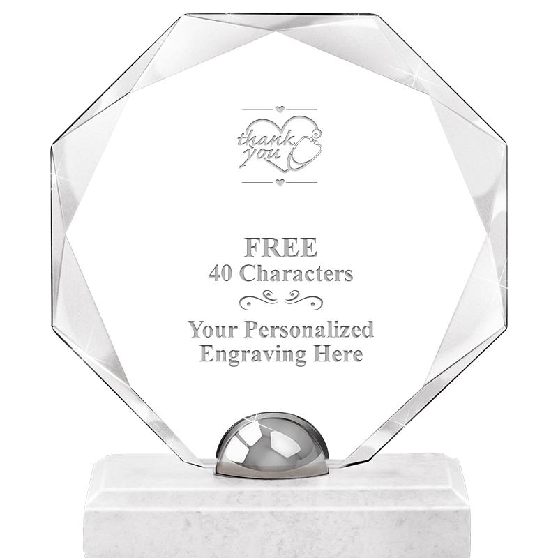 8.25" TURIN OCTAGON CRYSTAL