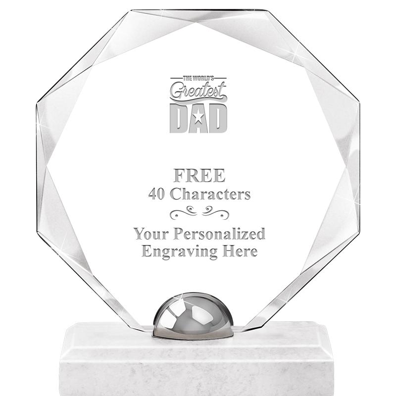 8.25" TURIN OCTAGON CRYSTAL