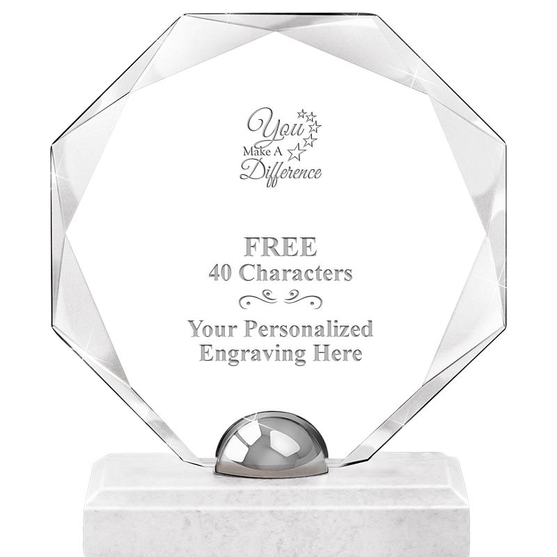 8.25" TURIN OCTAGON CRYSTAL