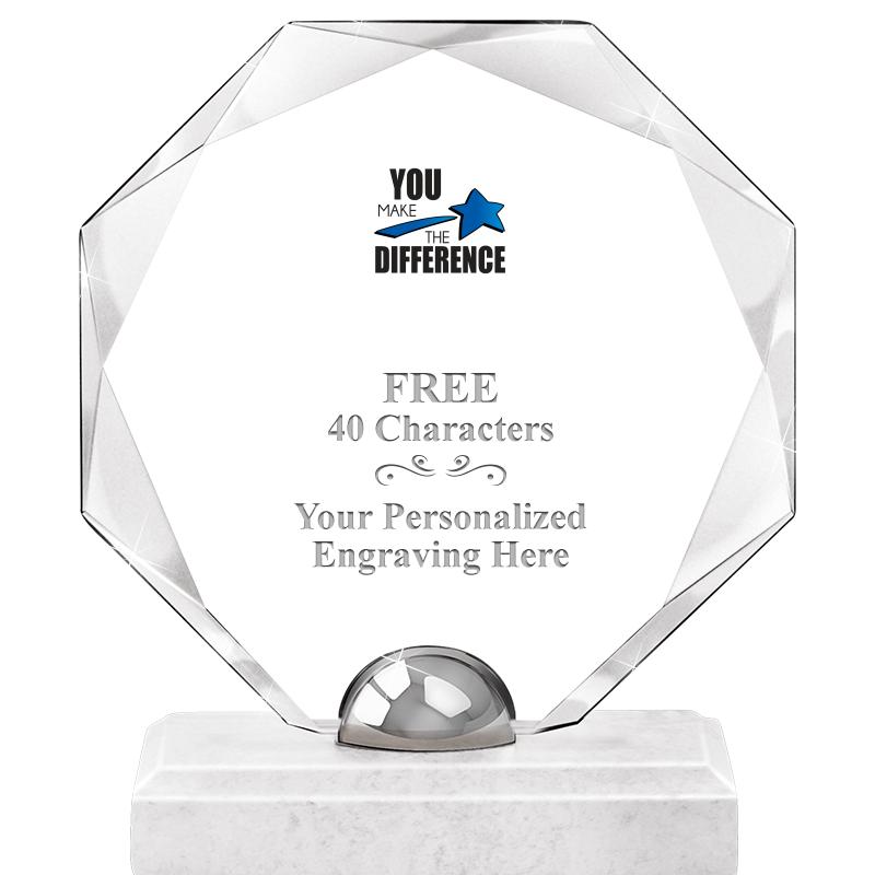 8.25" TURIN OCTAGON CRYSTAL