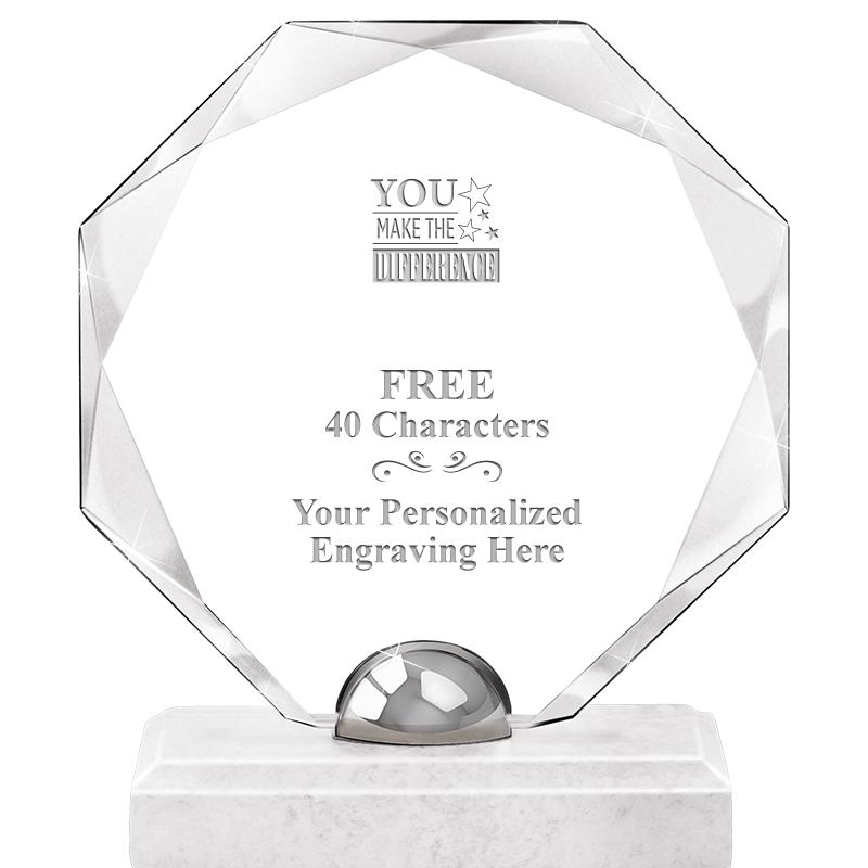 8.25" TURIN OCTAGON CRYSTAL