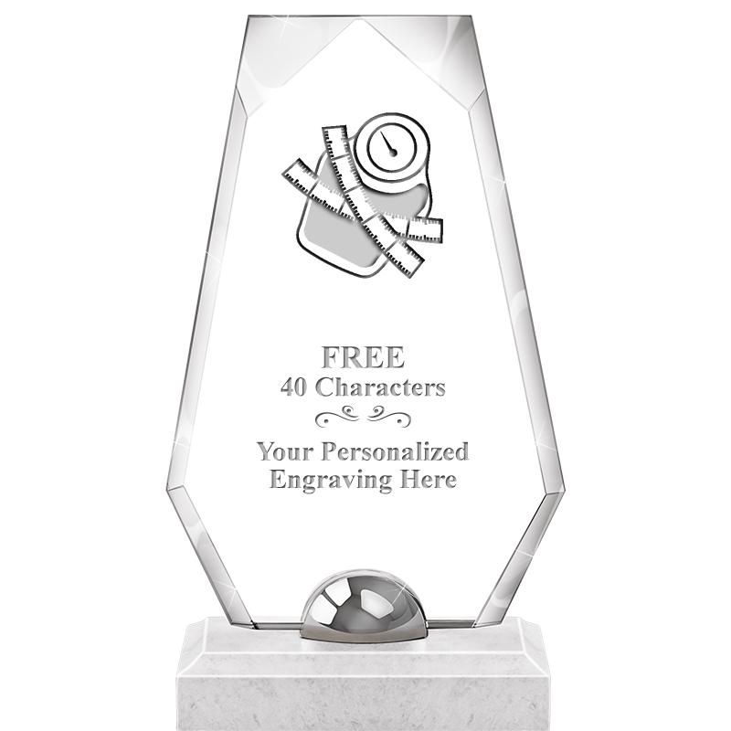 9.5" TURIN TRAPEZOID CRYSTAL