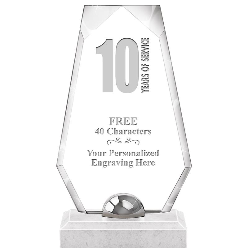 9.5" TURIN TRAPEZOID CRYSTAL