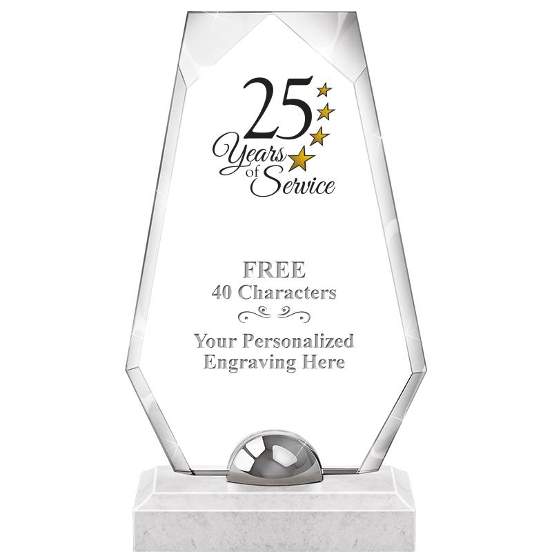 9.5" TURIN TRAPEZOID CRYSTAL