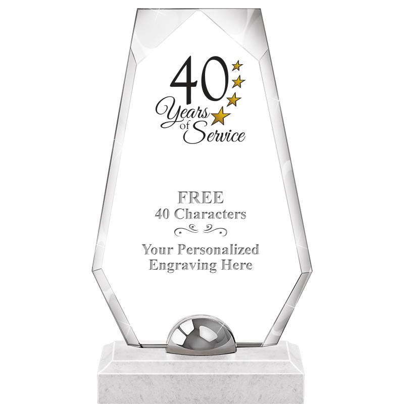 9.5" TURIN TRAPEZOID CRYSTAL