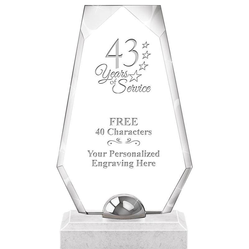 9.5" TURIN TRAPEZOID CRYSTAL