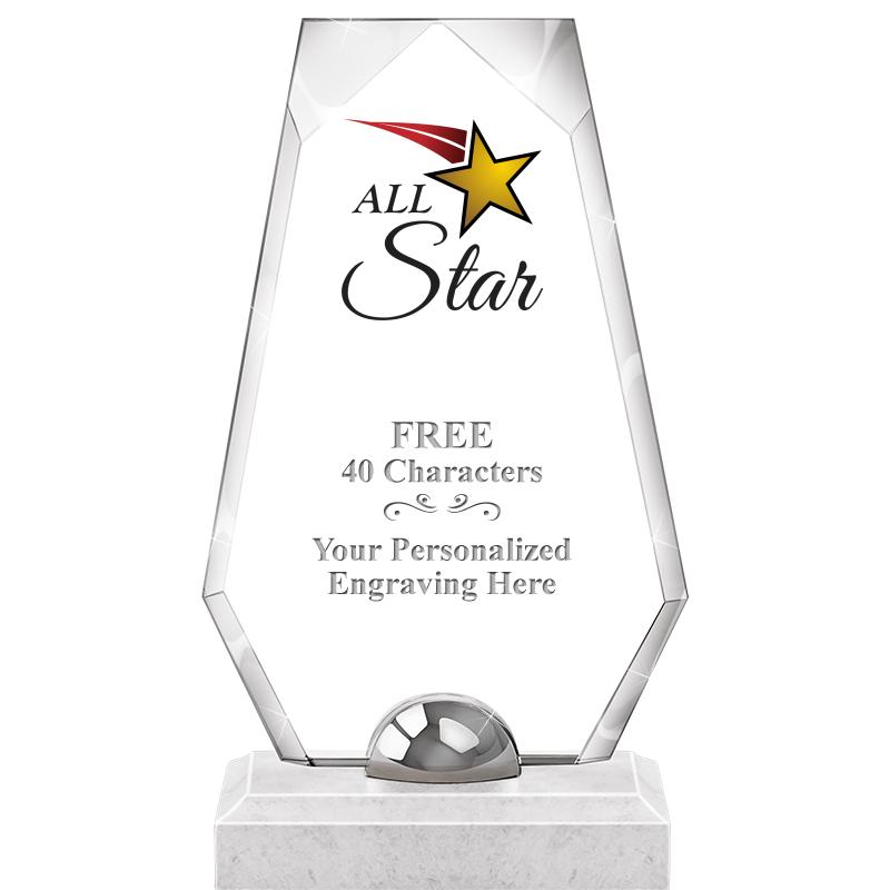 9.5" TURIN TRAPEZOID CRYSTAL