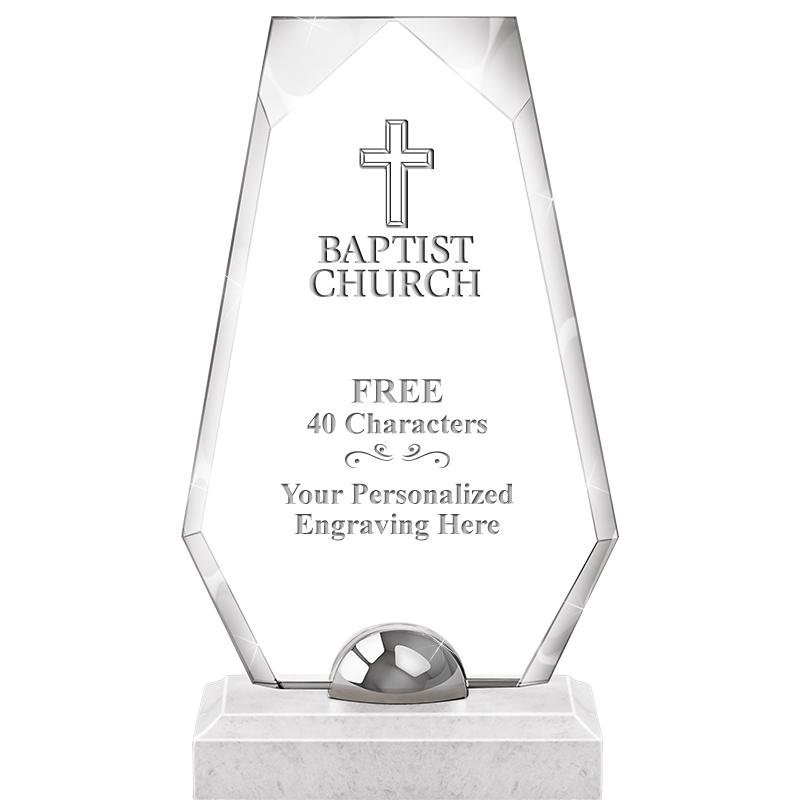 9.5" TURIN TRAPEZOID CRYSTAL