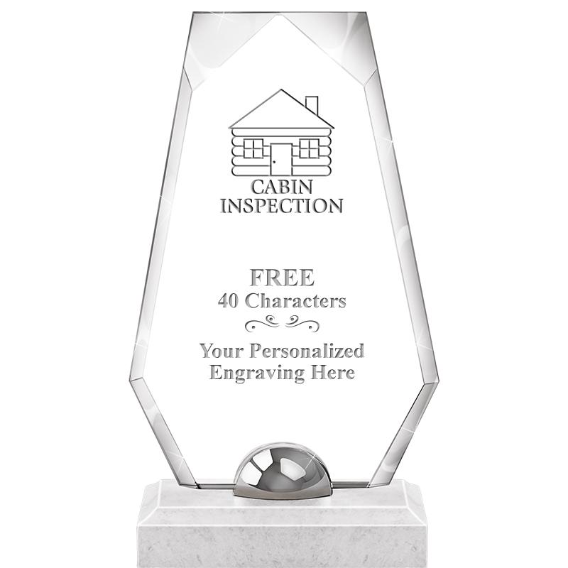 9.5" TURIN TRAPEZOID CRYSTAL