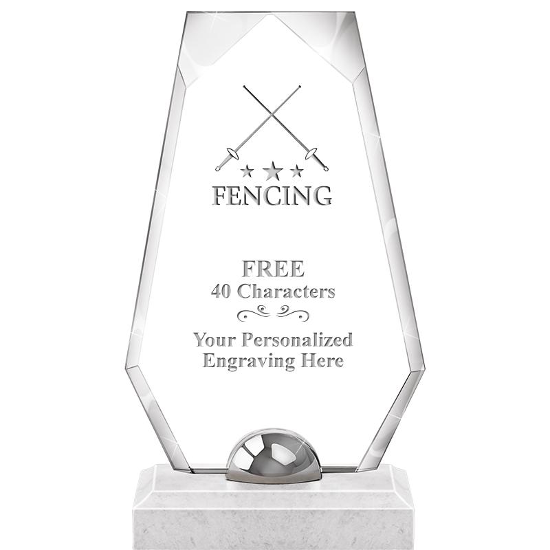 9.5" TURIN TRAPEZOID CRYSTAL