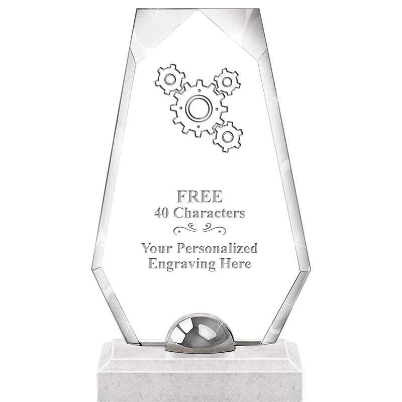 9.5" TURIN TRAPEZOID CRYSTAL