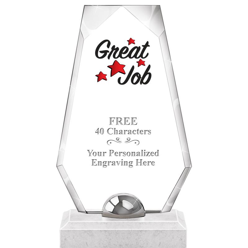 9.5" TURIN TRAPEZOID CRYSTAL