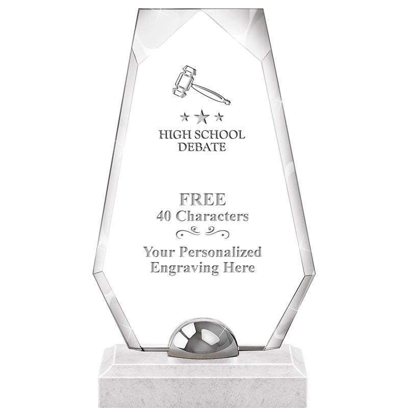 9.5" TURIN TRAPEZOID CRYSTAL