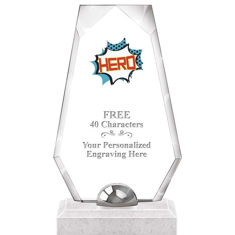 9.5" TURIN TRAPEZOID CRYSTAL