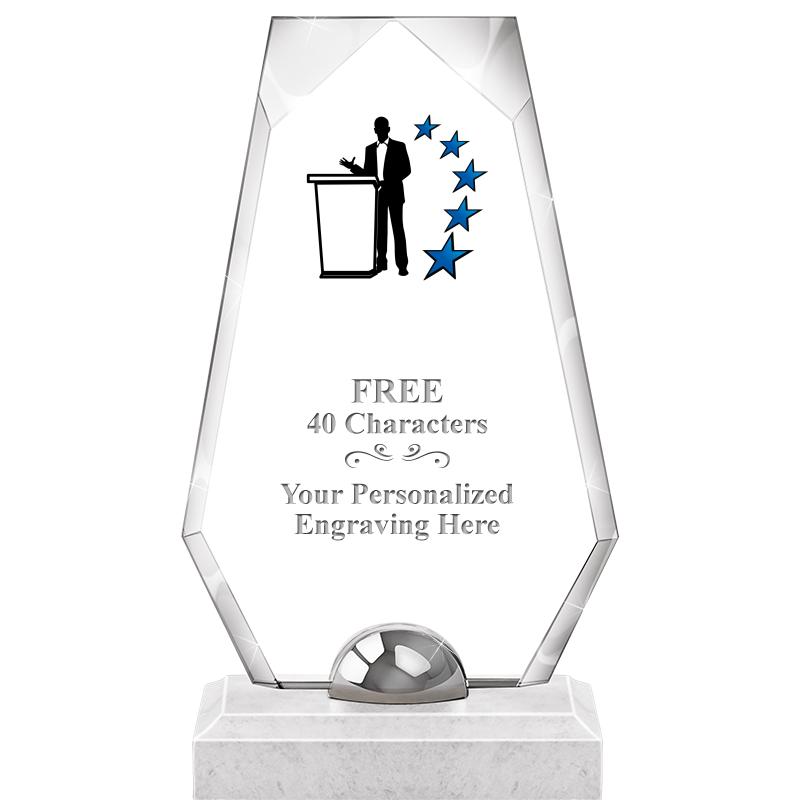 9.5" TURIN TRAPEZOID CRYSTAL