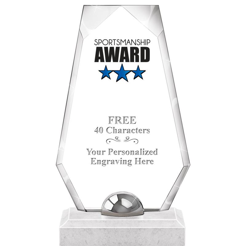 9.5" TURIN TRAPEZOID CRYSTAL