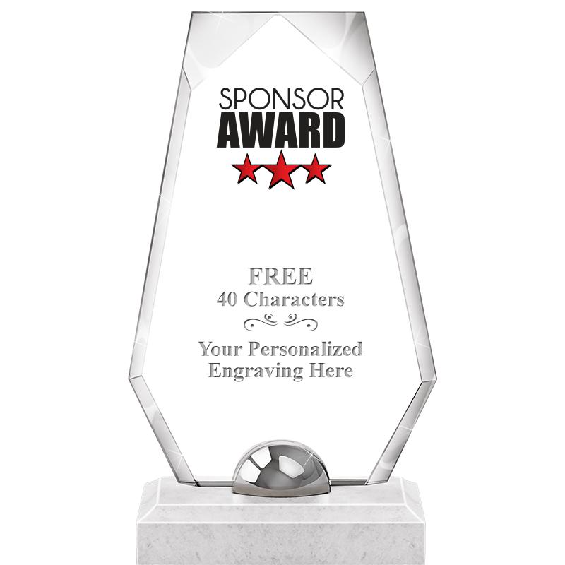 9.5" TURIN TRAPEZOID CRYSTAL