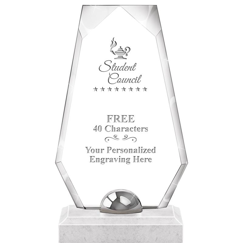 9.5" TURIN TRAPEZOID CRYSTAL