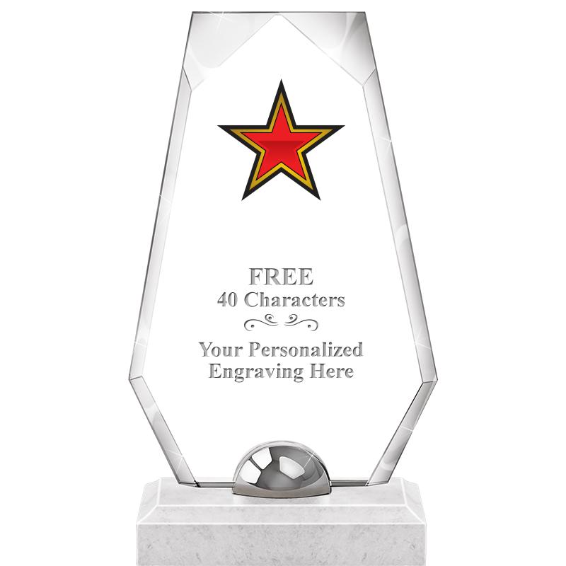 9.5" TURIN TRAPEZOID CRYSTAL