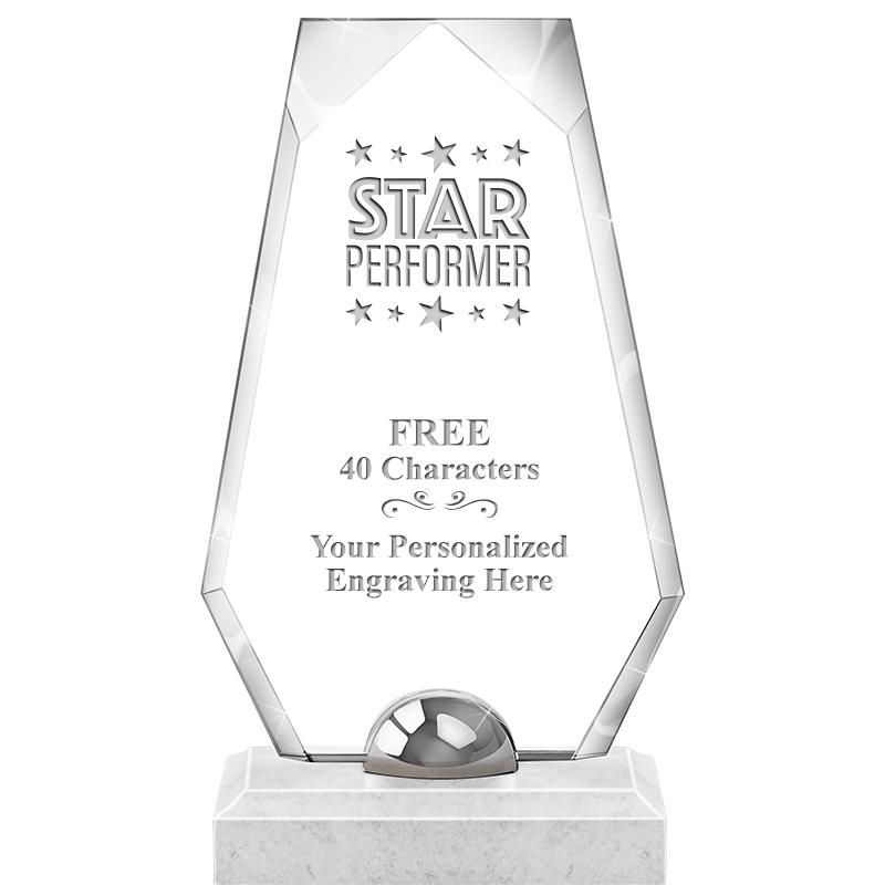 9.5" TURIN TRAPEZOID CRYSTAL