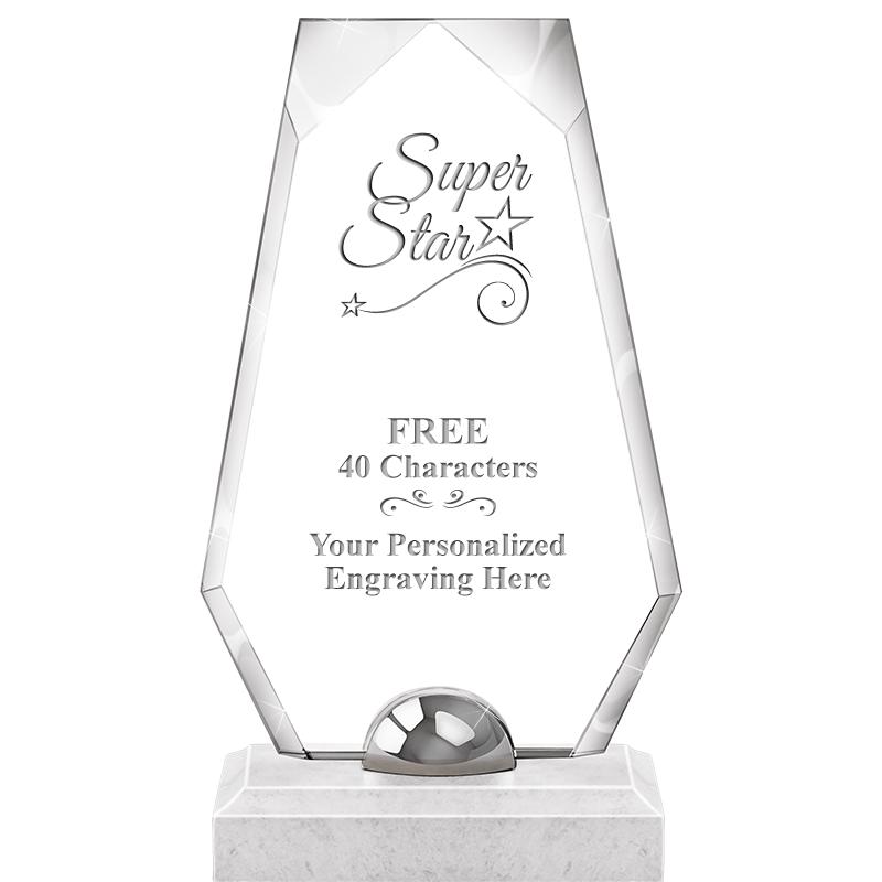 9.5" TURIN TRAPEZOID CRYSTAL